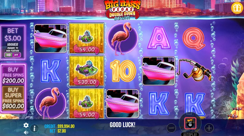 Big Bass Vegas Double Down Deluxe play